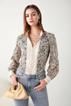 IRINA LACE BUTTON BLOUSE