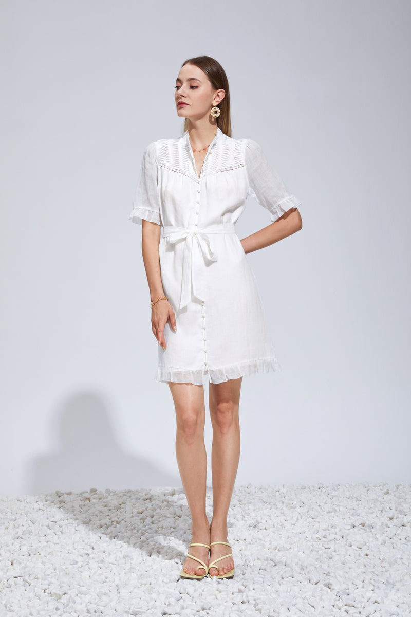 ROCHELLE LINEN SHORT DRESS