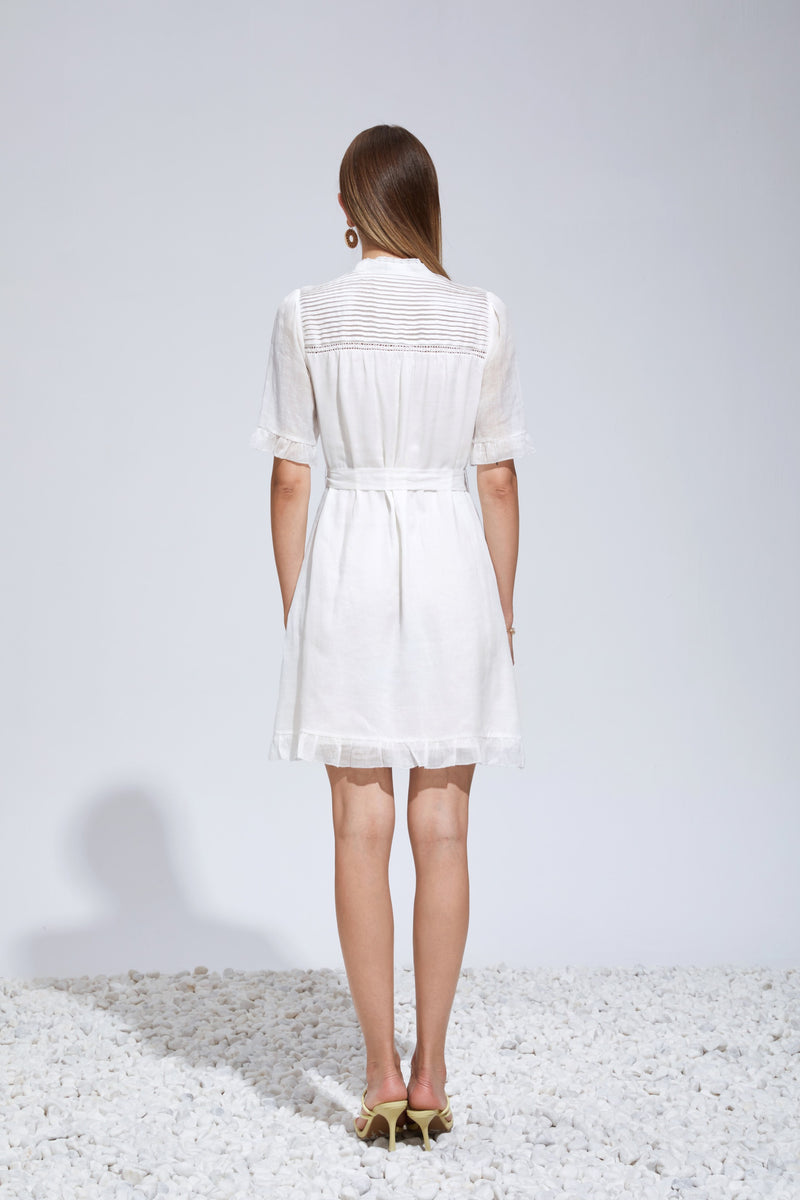 ROCHELLE LINEN SHORT DRESS