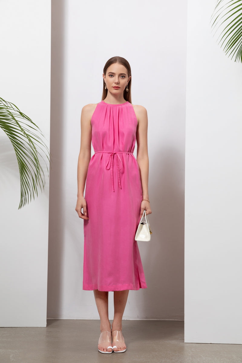 CLAUDETTE CUPRO LONG DRESS