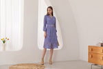 AMBRE BELTED LONG DRESS