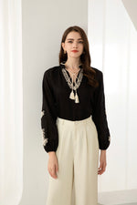 EMIE TIE BLOUSE