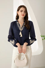 EMIE TIE BLOUSE