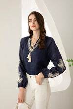 EMIE TIE BLOUSE