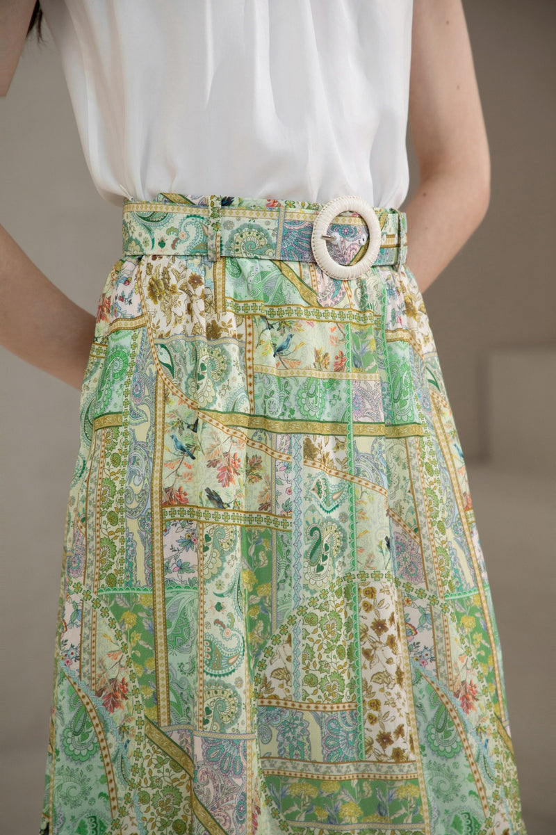 JOELLE TENCEL/LINEN SKIRT