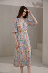 JOELLE BELTED LONG DRESS