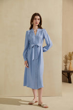 ALORA CUPRO LONG DRESS