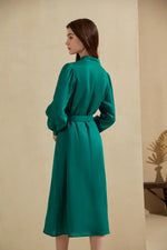 LISBON BELTED LONG DRESS