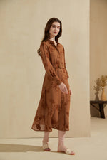 HAZEL BELTED LONG DRESS