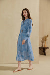 HAZEL BELTED LONG DRESS