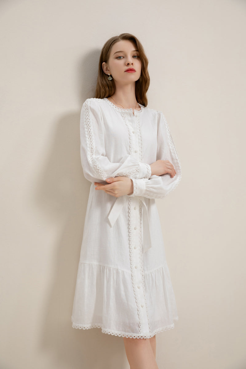 ANGELICA LINEN SHORT DRESS