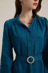 KIERRA BELTED LINEN DRESS