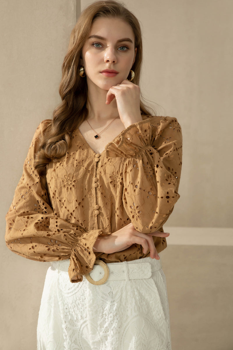 CLARISSE EMBROIDERED BLOUSE