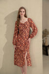 THARA SILK LONG DRESS