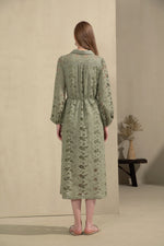 ROSIE EMBROIDERED LONG DRESS