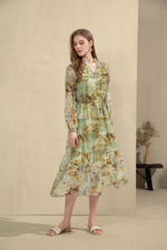 NINETTE SILK LONG DRESS