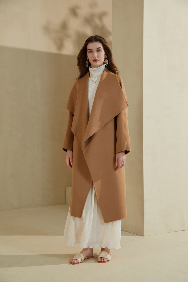 LUMI MERINO WOOL WRAP COAT