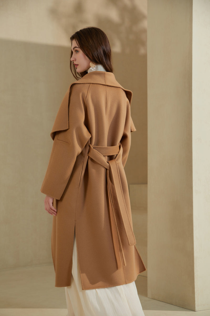 LUMI MERINO WOOL WRAP COAT