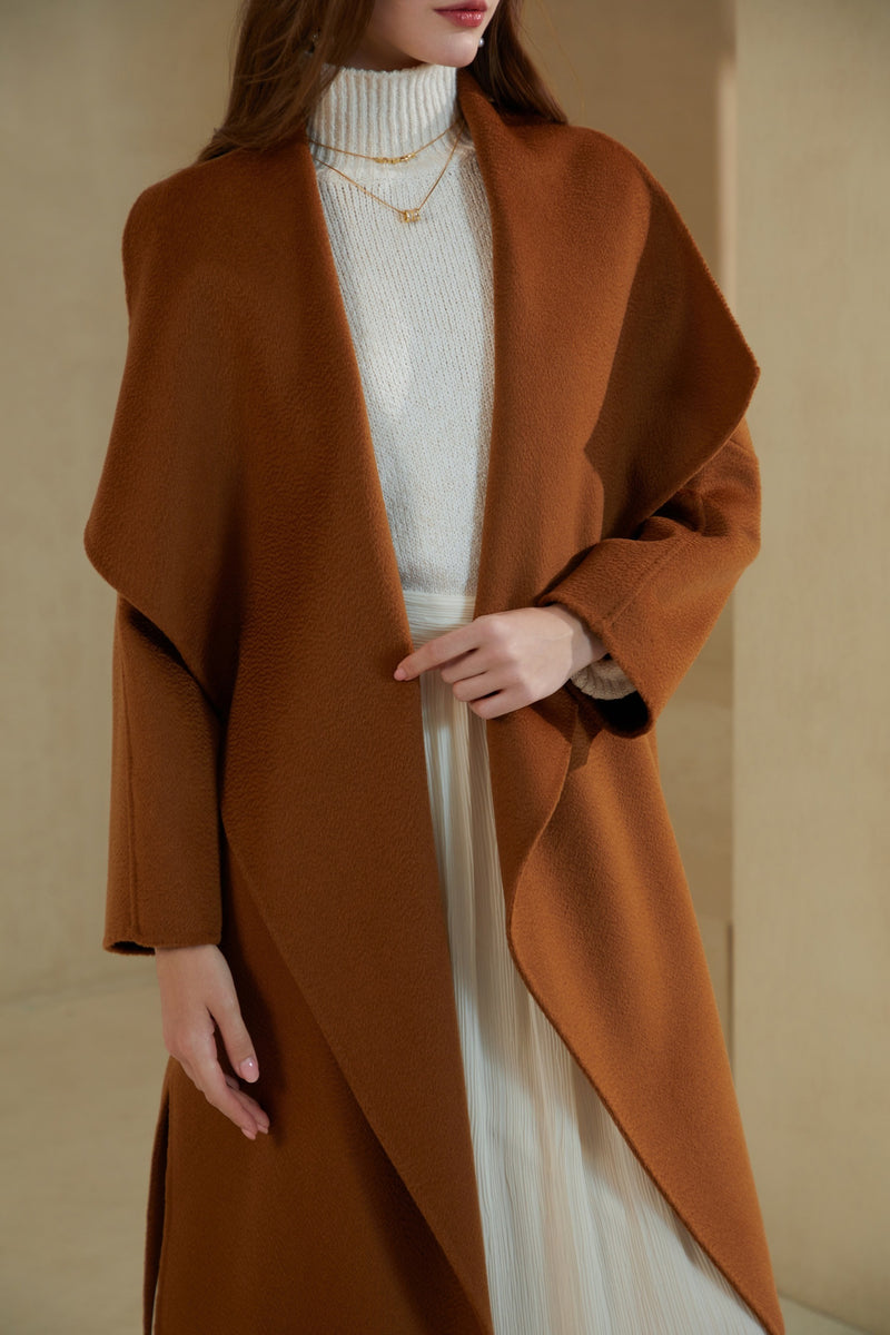 LUMI MERINO WOOL WRAP COAT