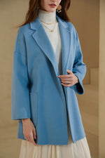 NOELLE MERINO WRAP SHORT COAT