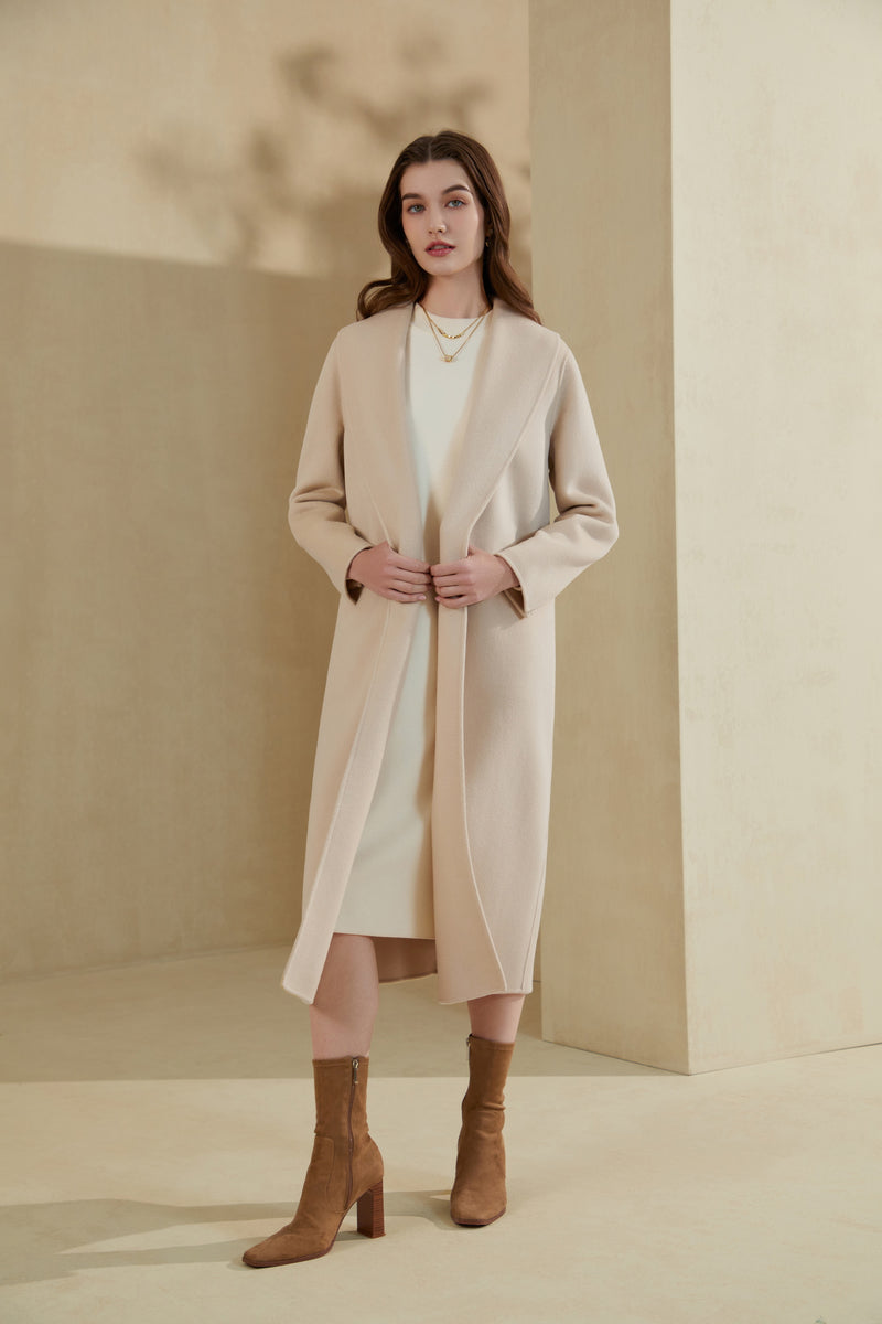 JANARA CASHMERE WRAP COAT