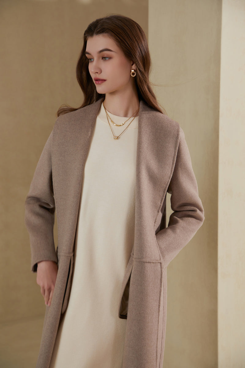 JANARA CASHMERE WRAP COAT