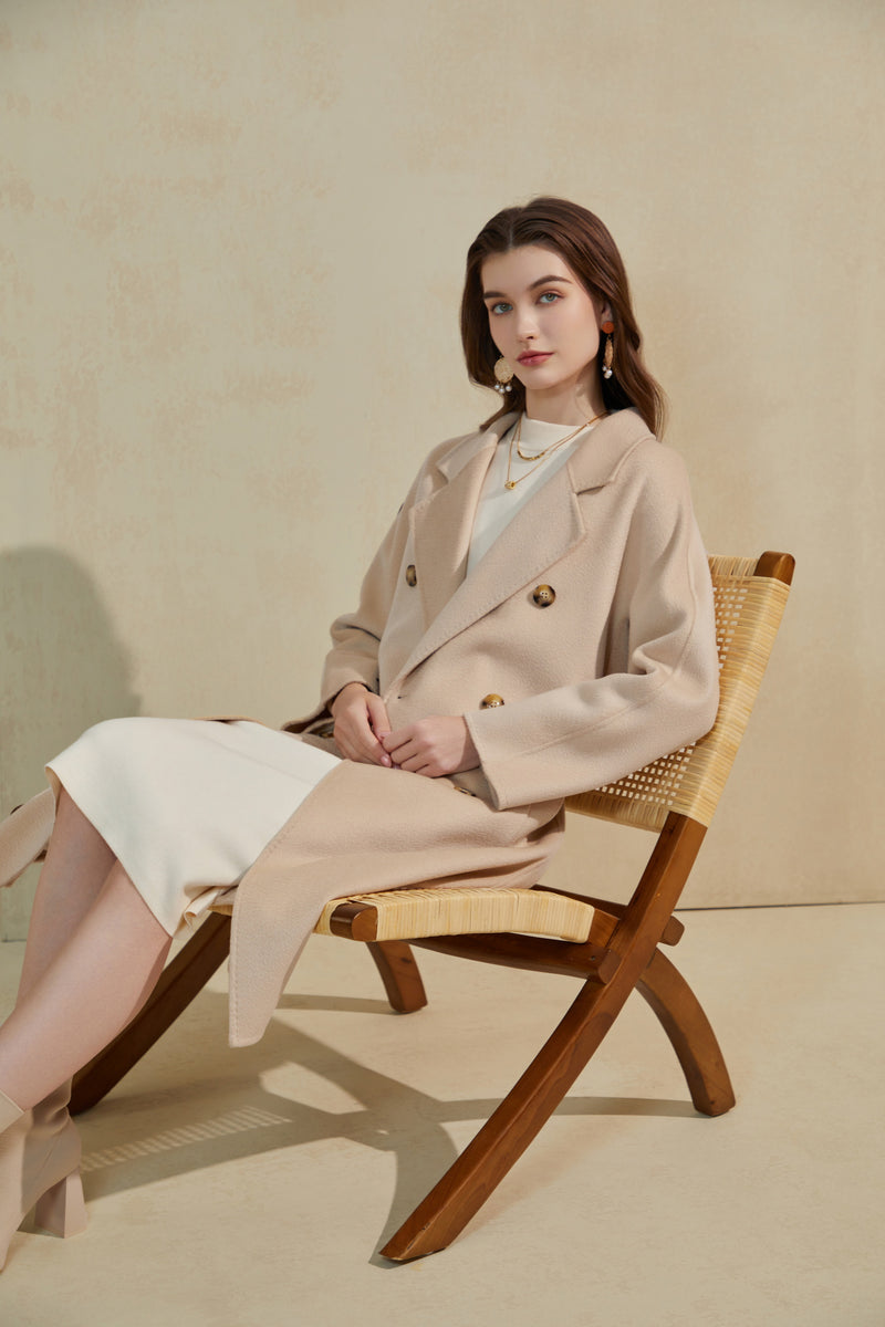 GWENYTH MERINO WOOL WRAP COAT