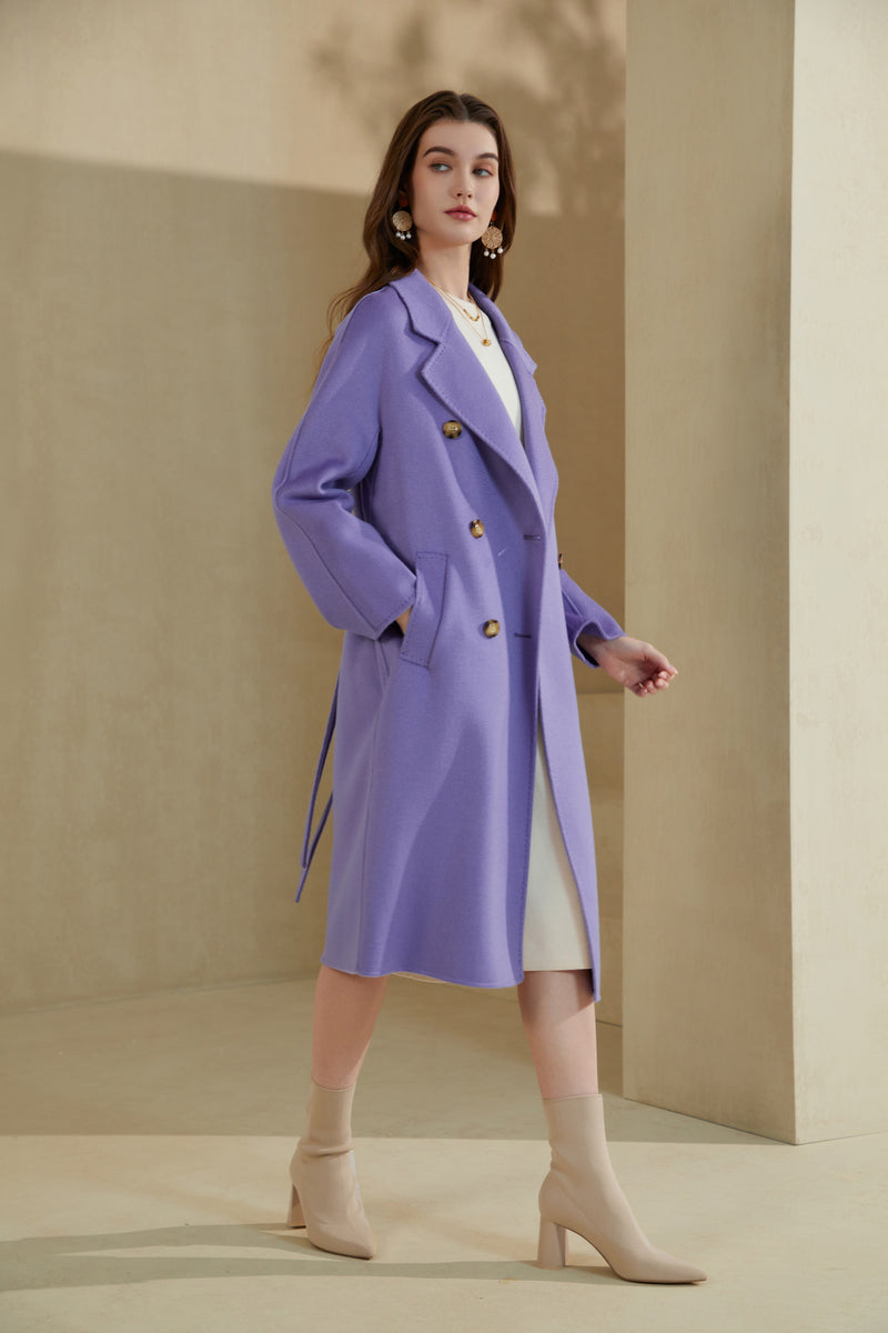 GWENYTH MERINO WOOL WRAP COAT