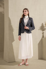 BLANCHE MERINO WOOL SHORT COAT