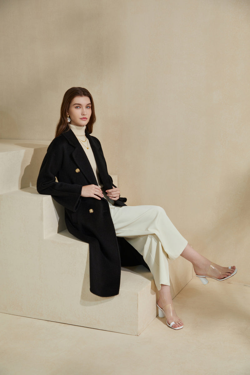 SERENA CAMEL WOOL COAT