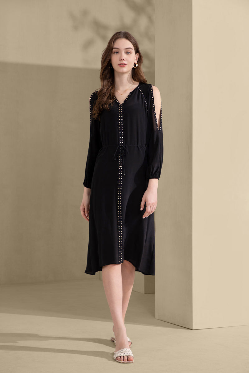 TAHARI SILK LONG DRESS