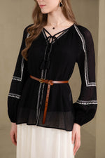 ROSANTICA EMBROIDERED BLOUSE