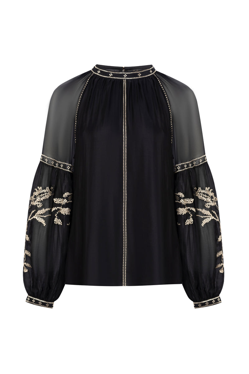 OLIVIANE EMBROIDERED BLOUSE