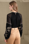 OLIVIANE EMBROIDERED BLOUSE