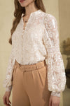 YVETTE BUTTON BLOUSE