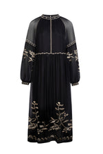 OLIVIANE EMBROIDERED LONG DRESS