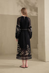 OLIVIANE EMBROIDERED LONG DRESS