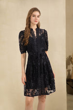 YVETTE LACE SHORT SLEEVES SHORT DRESS