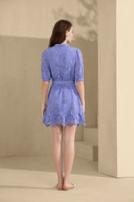 AMBRE SHORT SLEEVES SHORT DRESS