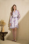 ADA LONG SLEEVE SILK DRESS