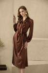 STELLA SILK LONG DRESS