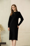 TEAGAN MERINO WOOL LONG DRESS