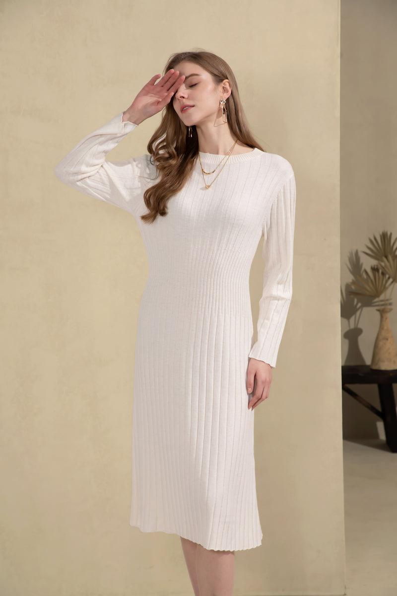 NYLA MERINO WOOL LONG DRESS