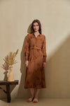 HAZEL BELTED LONG DRESS