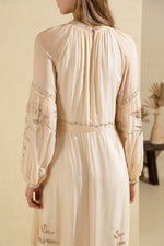 OLIVIANE EMBROIDERED LONG DRESS