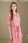 LIANA LINEN PRINTED DRESS