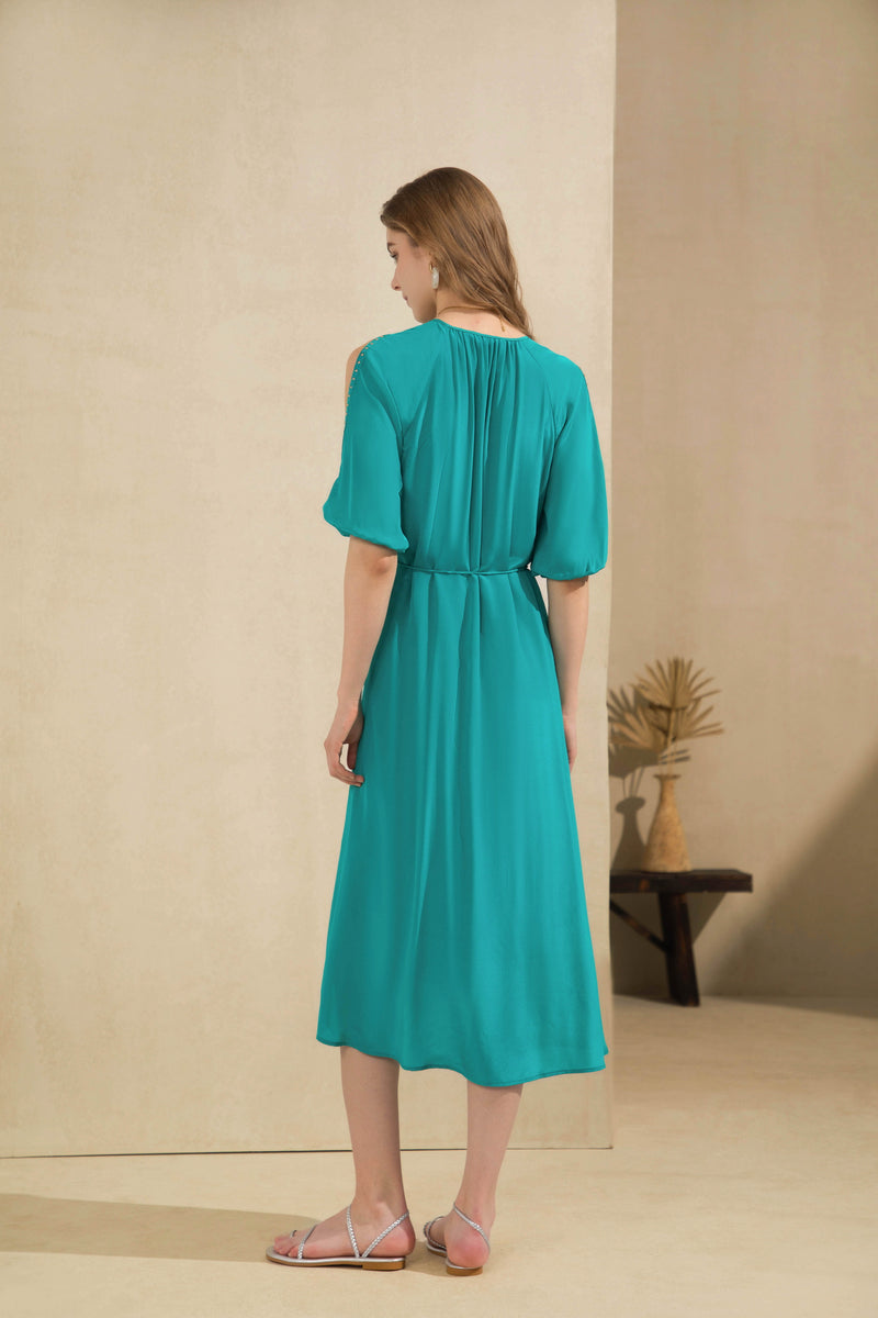 TAHARI SILK LONG DRESS