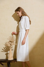 FELICE LINEN LONG DRESS