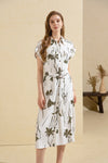 FLEUR PRINTED LONG DRESS