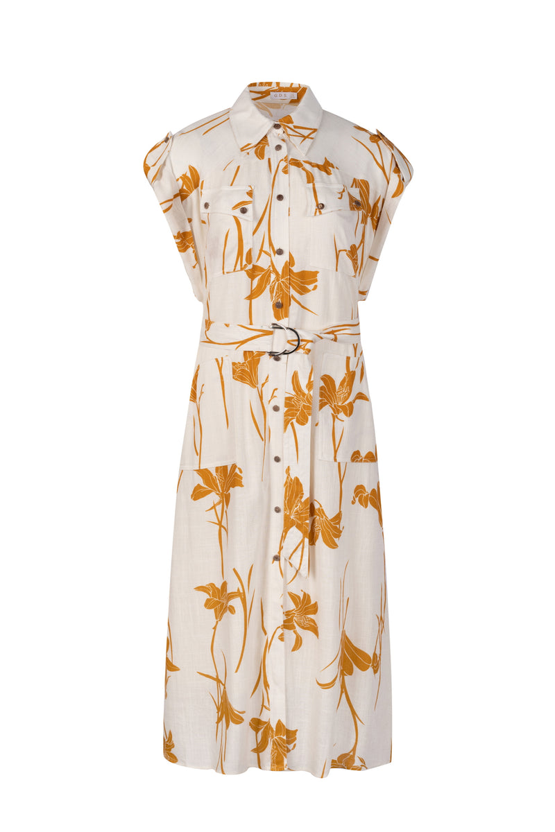 FLEUR PRINTED LONG DRESS